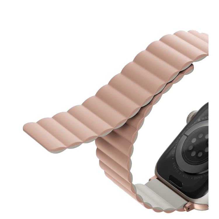 UNIQ For Apple Watch 44/45mm Revix Reversible Magnetic Strap - Pink/Beige, Apple Watch Strap, UNIQ, Telephone Market - telephone-market.com