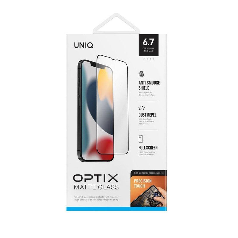 UNIQ for iPhone 13/13 Pro Optix Matte Glass Screen Protector - Clear, Screen Protectors, UNIQ, Telephone Market - telephone-market.com