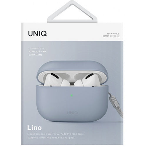 UNIQ for Airpods Pro 2ND GEN Lino Liquid Silicone Case - Artic Blue, Headphone & Headset Accessories, UNIQ, Telephone Market - telephone-market.com