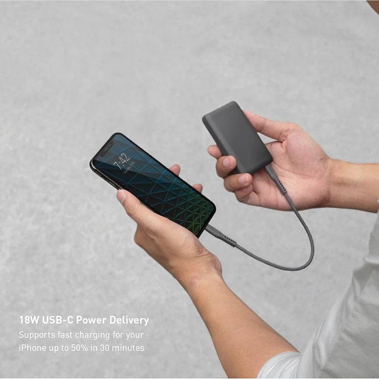 UNIQ Power Bank Fuele Mini USB-C PD Pocket 8000mAH - Grey, Power Bank, UNIQ, Telephone Market - telephone-market.com