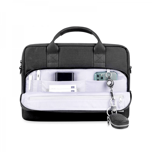 WiWU Alpha Double Layer 15.6-inch Bag Laptop - Black - Telephone Market