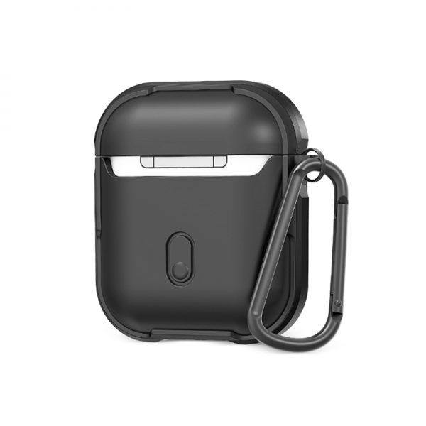 WiWU For Airpods Defense Strong Metal Prtection Case - Black - Telephone Market