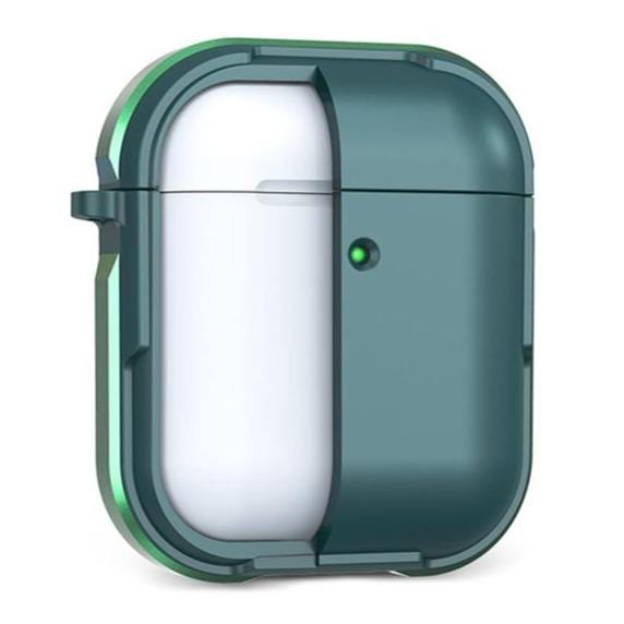 WiWU For Airpods Defense Strong Metal Prtection Case - Green - Telephone Market