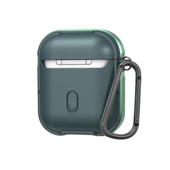 WiWU For Airpods Defense Strong Metal Prtection Case - Green - Telephone Market