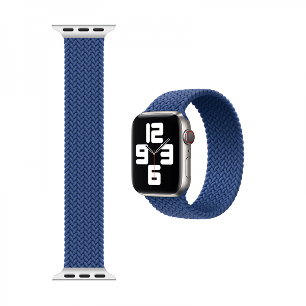 WiWU For Apple Watch 40/41mm Braided Solo Loop Band - Blue - Telephone Market