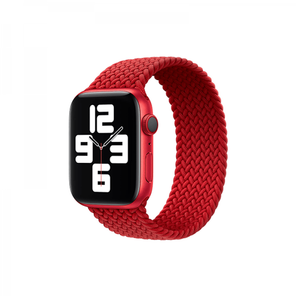 WiWU For Apple Watch 40/41mm Braided Solo Loop Band - Red - Telephone Market