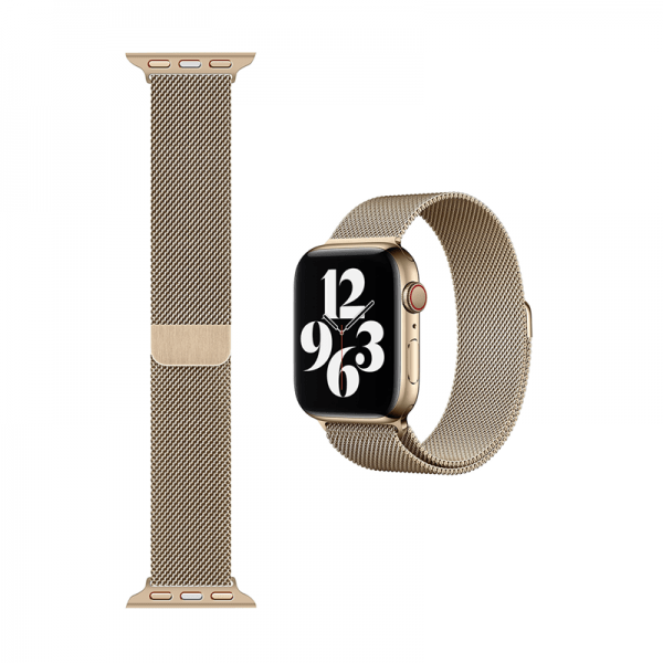 WiWU For Apple Watch 40/41mm Stainless Steel Band - Local Gold - Telephone Market