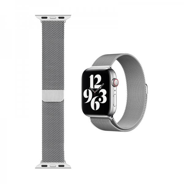 WiWU For Apple Watch 40/41mm Stainless Steel Band - Silver - Telephone Market