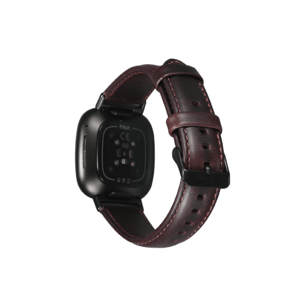 WiWU For Apple Watch 44/45mm Leather band - Coffee Brown - Telephone Market