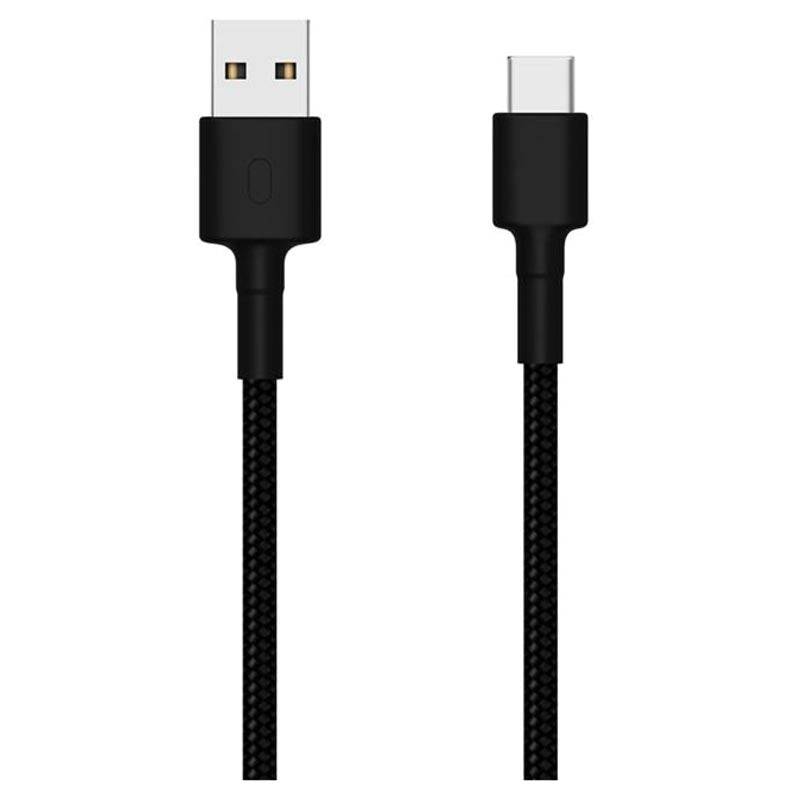 Xiaomi Mi Braided USB To USB - C Cable 100cm - Black, Storage & Data Transfer Cables, Xiaomi, Telephone Market - telephone-market.com
