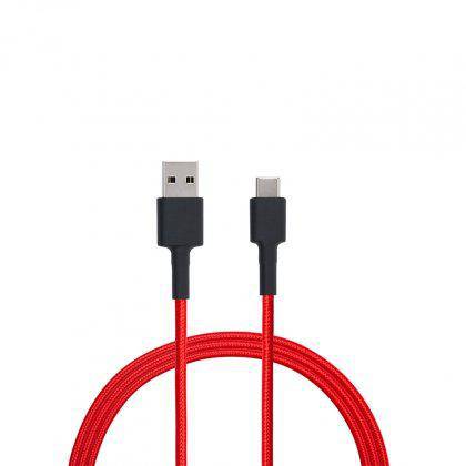 Xiaomi Mi Braided USB To USB - C Cable 100cm - Red, Storage & Data Transfer Cables, Xiaomi, Telephone Market - telephone-market.com