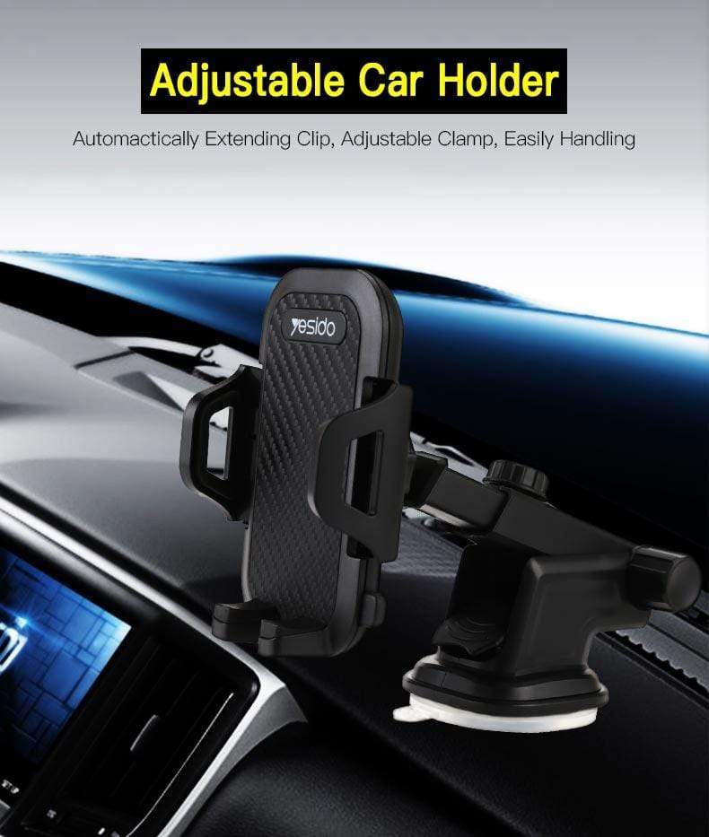 Yesido Car Free Stretch Holder, Car Mobile Holder, Yesido, Telephone Market - telephone-market.com