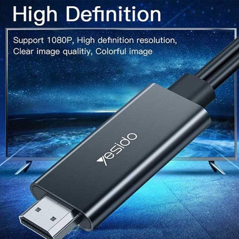 Yesido Lightning To HDMI Adapter 2M, Storage & Data Transfer Cables, Yesido, Telephone Market - telephone-market.com