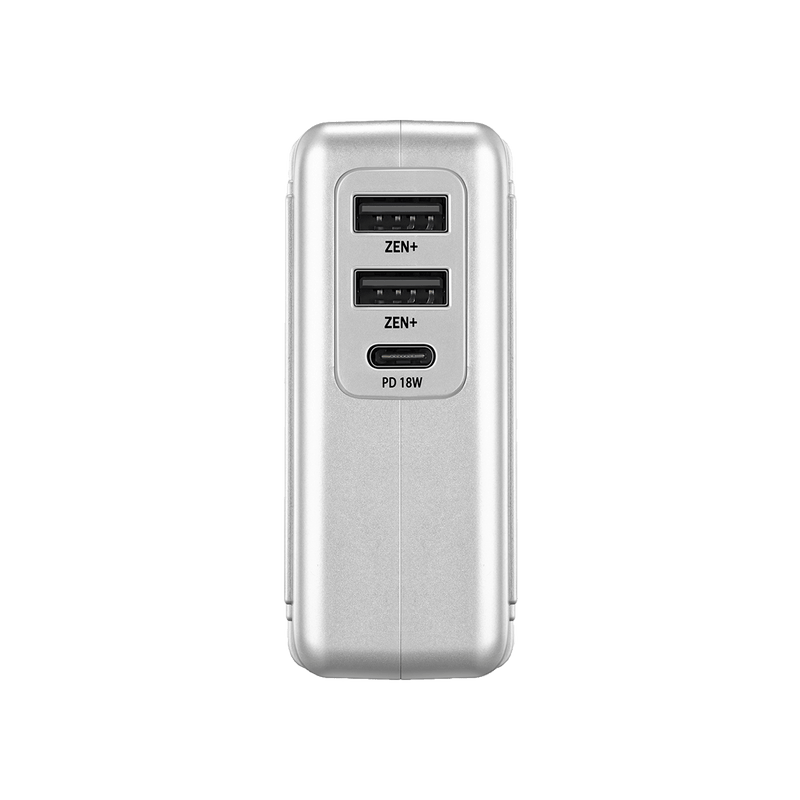 Zendure Power Bank & Wall Charger 2-in-1 with 18W Power Delivery - Silver - Telephone Market